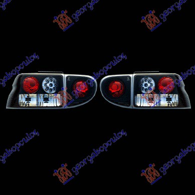 ΦΑΝΟΣ ΠΙΣΩ ΣΕΤ LED ΜΑΥΡΟΣ