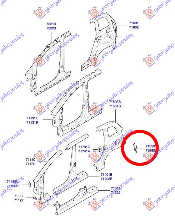 ΛΑΜΑΡΙΝΑΚΙ ΠΙΣΩΥ ΦΑΝΟΥ (Γ) ΔΕΞ