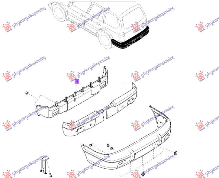 ΤΡΑΒΕΡΣΑ ΠΡΟΦΥΛΑΚΤΗΡΑ ΠΙΣΩ S.W. (Γ)