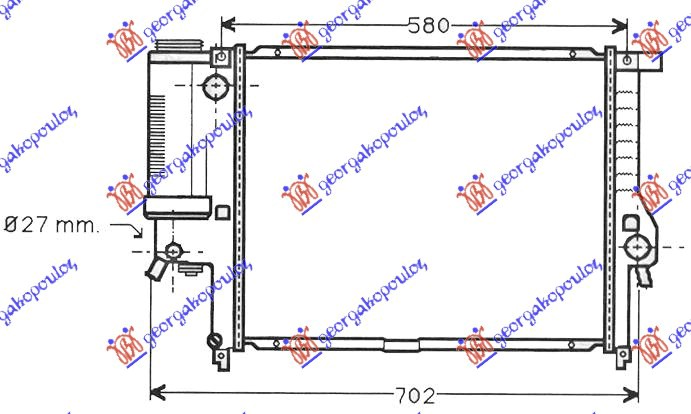 ΨΥΓΕΙΟ ΒΕΝΖΙΝΗ ΜΗΧΑΝΙΚΟ/ΑΥΤΟΜΑΤΟ + A/C (520x440) (MAHLE BEHR)