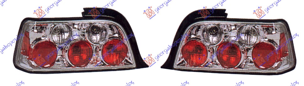 ΦΑΝΟΣ ΠΙΣΩ ΣΕΤ (LEXUS) XΡΩΜΙΟ