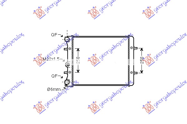 ΨΥΓEIO 1.4-1.6 ΒΕΝΖΙΝΗ ΜΗΧΑΝΙΚΟ. - A/C (430x415x23)