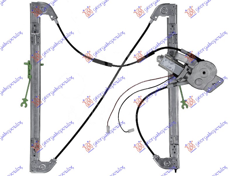 ΓΡΥΛΛΟΣ ΠΑΡΑΘΥΡΟΥ ΕΜΠΡΟΣ ΗΛΕΚΤΡΙΚΟΣ (ΧΩΡΙΣ ΜΟΤΕΡ) VALEO ΔΕΞ