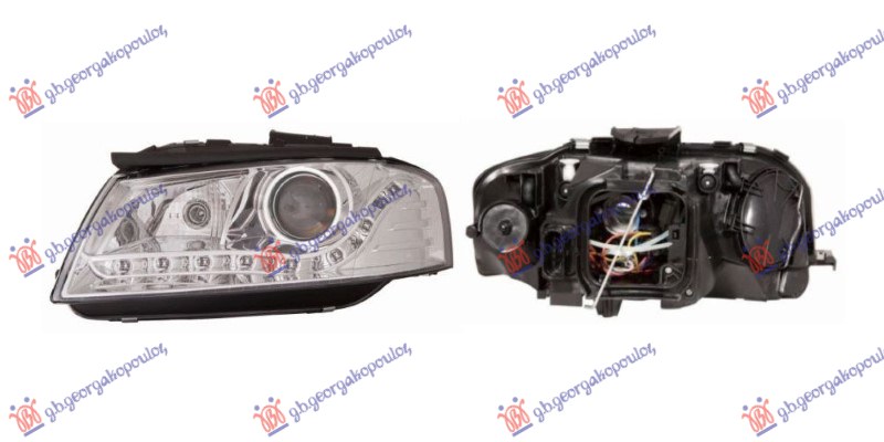 ΦΑΝΟΣ ΕΜΠΡΟΣ ΣΕΤ ΤΥΠΟΥ Α5 ΧΡΩΜΙΟ