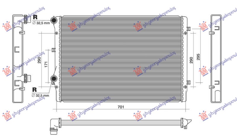 ΨΥΓΕΙΟ 1.8-2.0 TFSi ΒΕΝΖΙΝΗ (650x450x32) (KOYO)