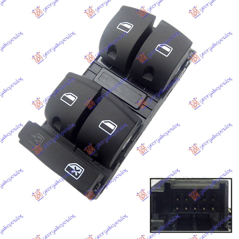 ΔΙΑΚΟΠΤΗΣ ΠΑΡΑΘΥΡΟΥ ΕΜΠΡΟΣ (Τετραπλός) (10pin) ΑΡ