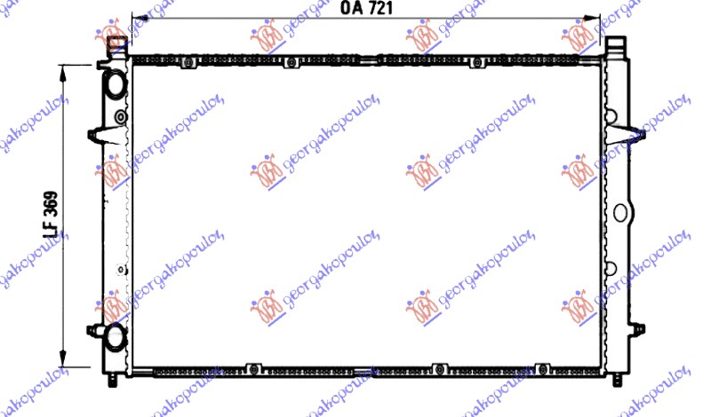 ΨΥΓΕΙΟ 1.8-2.0-2.5-2.8 ΒΕΝΖΙΝΗ - 1.9-2.4 D/TD - 2.5 TDI ΠΕΤΡΕΛΑΙΟ (720x360x32) (VALEO)