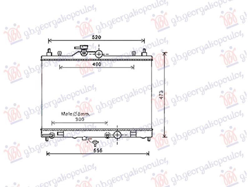 ΨΥΓΕΙΟ 1.6 ΒΕΝΖΙΝΗ ΑΥΤΟΜΑΤΟ +/-AC (380x590x16)