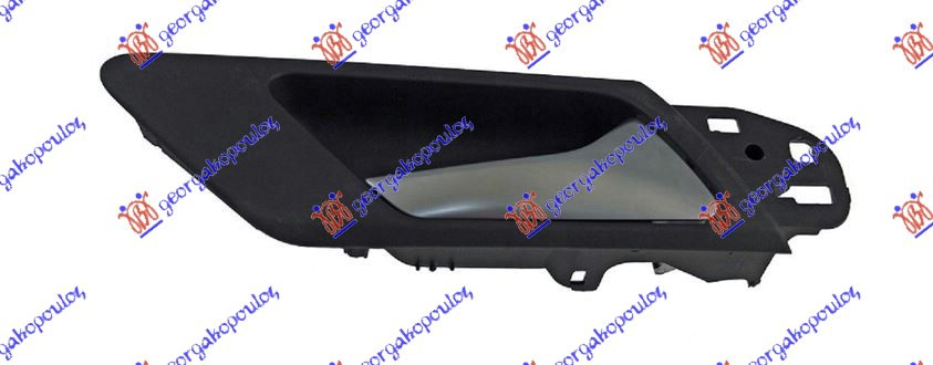 ΧΕΡΟΥΛΙ ΠΟΡΤΑΣ ΕΜΠΡΟΣ-ΠΙΣΩ ΕΣΩ SATIN ΧΡΩΜΙΟ/ΜΑΥΡΟ ΔΕΞ