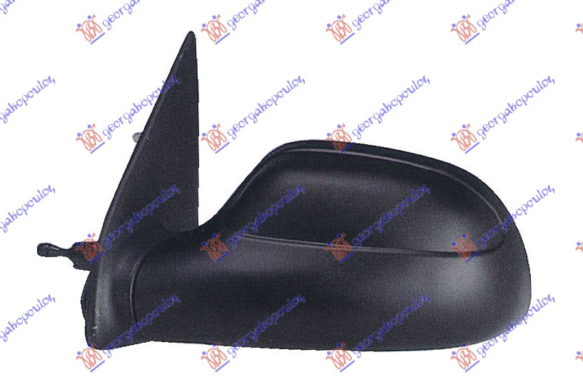 ΚΑΘΡΕΦΤΗΣ ΜΗΧΑΝΙΚΟΣ ΜΑΥΡΟΣ (CONVEX GLASS) ΑΡ