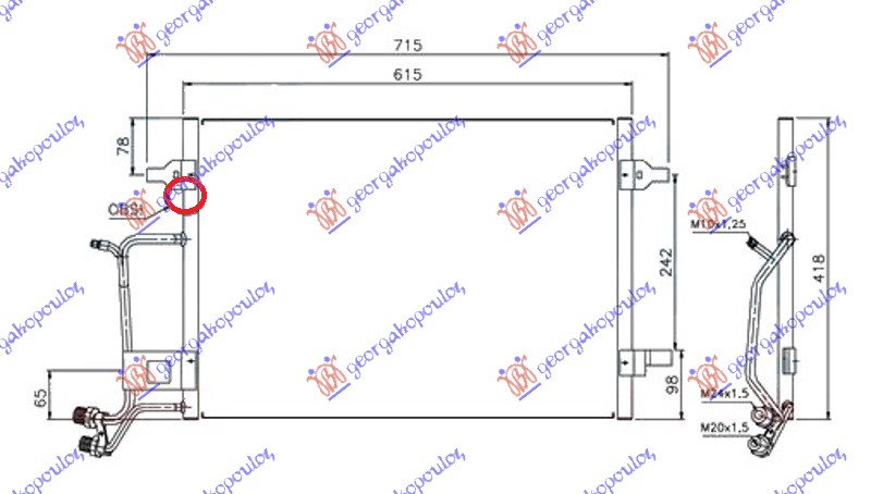 ΨΥΓΕΙΟ A/C ΒΕΝΖΙΝΗ-ΠΕΤΡΕΛΑΙΟ (1996-2000) (565x420) ΧΩΡΙΣ ΒΑΛΒΙΔΑ