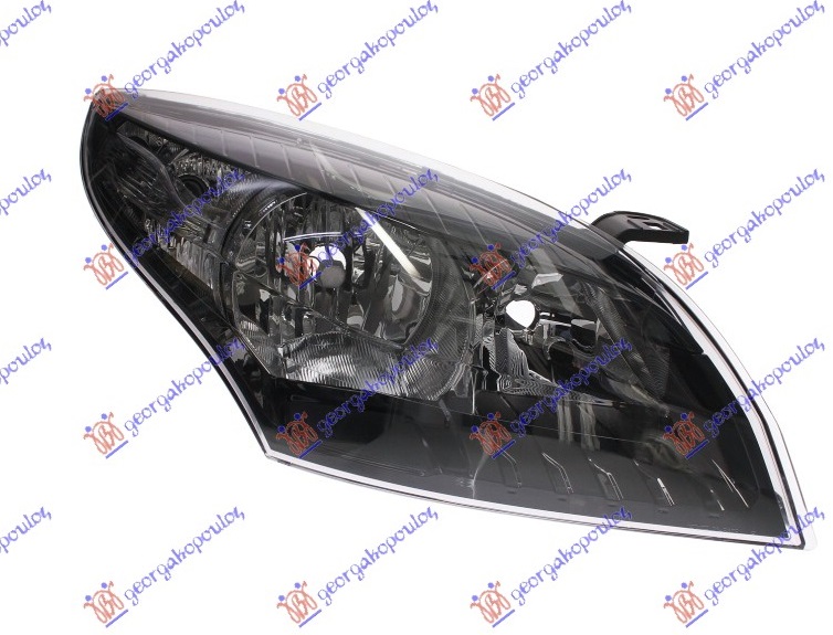 HEAD LAMP BLACK (W/MOTOR) -2012 (E) (TYC) ΔΕΞ