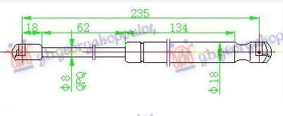 ΑΜΟΡΤΙΣΕΡ ΜΠΑΓΚΑΖ CABRIO (SOFT TOP) (235L-165N)