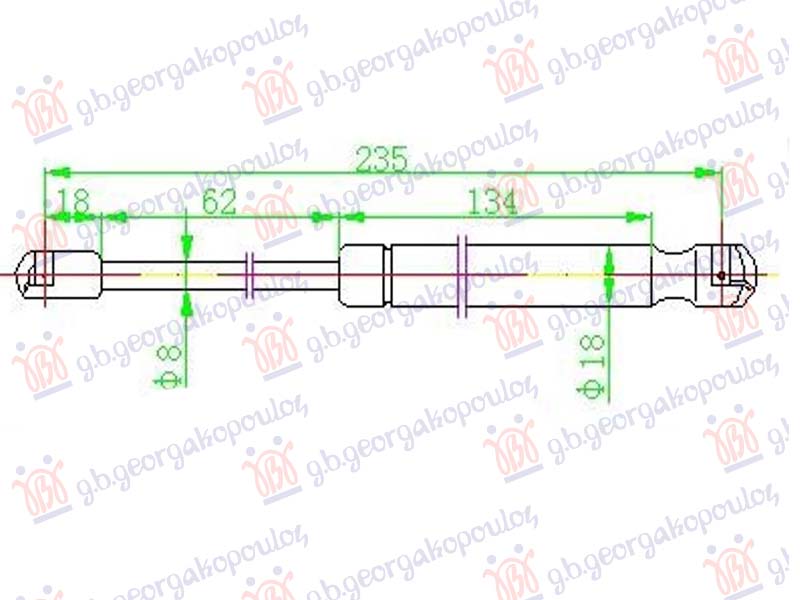 ΑΜΟΡΤΙΣΕΡ ΜΠΑΓΚΑΖ COUPE/CABRIO (HARD TOP) (247L-185N)