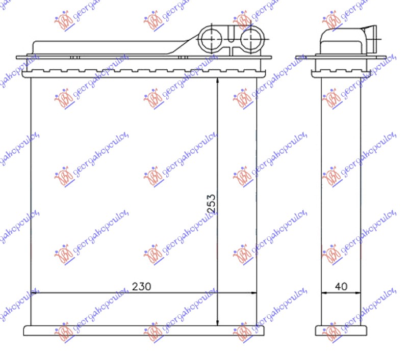 ΨΥΓΕΙΟ ΚΑΛΟΡΙΦΕΡ (255x230x42) -1997