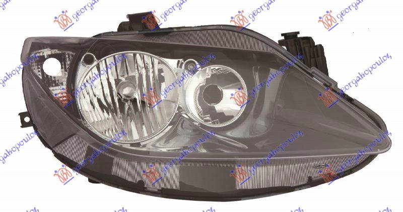 ΦΑΝΟΣ ΕΜΠΡΟΣ (ΔΙΠΛΟΣ ΚΑΘΡΕΦΤΗ) ΜΑΥΡΟΣ (Ε) (TYC) ΔΕΞ