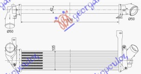 ΨΥΓΕΙΟ INTERCOOLER 1.5 DCI (530x100x42)