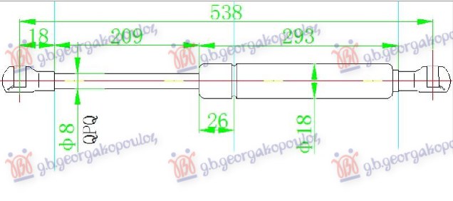 ΑΜΟΡΤΙΣΕΡ ΠΙΣΩ ΠΑΡΜΠΡΙΖ (526,5L-125N)