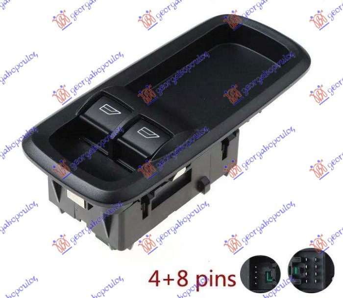 ΔΙΑΚΟΠΤΗΣ ΠΑΡΑΘΥΡΩΝ ΕΜΠΡΟΣ (ΔΙπλός) (12PIN) ΑΡ