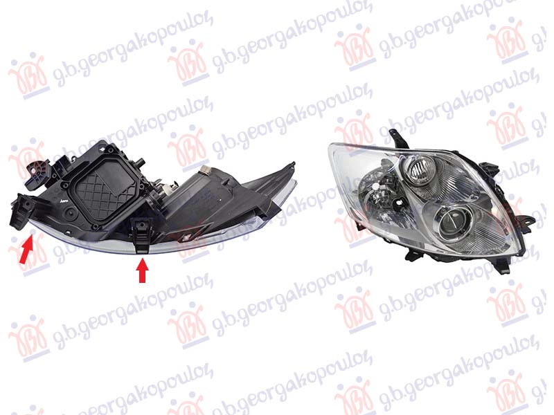 ΦΑΝΟΣ ΕΜΠΡΟΣ ΗΛΕΚΤΡΙΚΟΣ (ΧΡΩΜΙΟ) (ΤΥΠΟΥ VALEO) (ΜΕ ΜΟΤΕΡ) (E) (TYC) ΔΕΞ