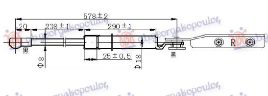 ΑΜΟΡΤΙΣΕΡ ΜΠΑΓΚΑΖ S.W. (578L-410N) ΔΕΞ