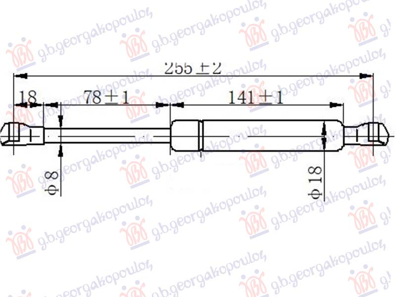 ΑΜΟΡΤΙΣΕΡ ΜΠΑΓΚΑΖ CABRIO (255L-350N)