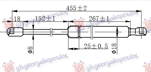ΑΜΟΡΤΙΣΕΡ ΠΙΣΩ ΠΑΡΜΠΡΙΖ (455L-200N)
