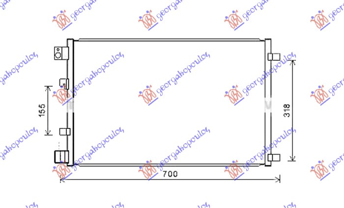 ΨΥΓΕΙΟ A/C 1.5 DCi (610x390x16) (MARELLI)