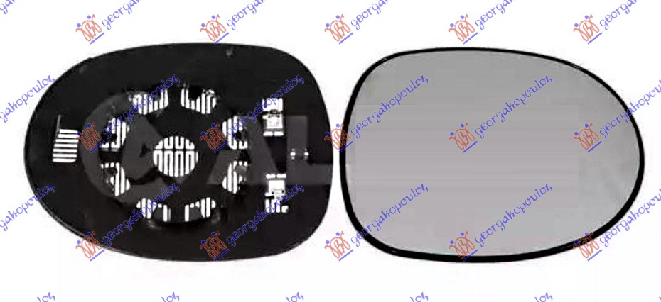 ΚΡΥΣΤΑΛΛΟ ΚΑΘΡΕΦΤΗ ΘΕΡΜΑΙΝΟΜΕΝΟ (CONVEX GLASS) ΔΕΞ