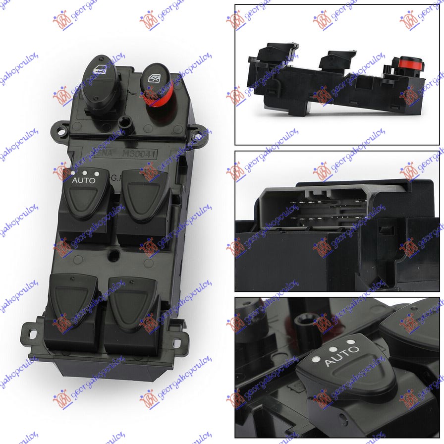 ΔΙΑΚΟΠΤΗΣ ΠΑΡΑΘΥΡΟΥ ΕΜΠΡΟΣ (Τετραπλός) (ΚΕΝΤΡΙΚΟΥ ΚΛΕΙΔΩΜΑ) (22pin) ΑΡ