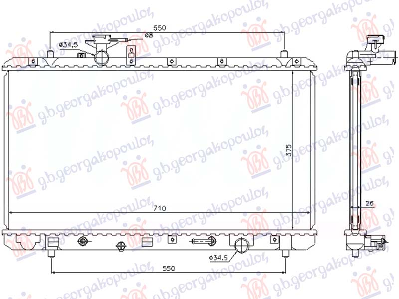 ΨΥΓΕΙΟ 2.0 BENZINH ΜΗΧΑΝΙΚΟ-ΑΥΤΟΜΑΤΟ (375x710x26) (KOYO)
