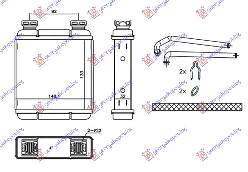 ΨΥΓΕΙΟ ΚΑΛΟΡΙΦΕΡ (135x145x32)