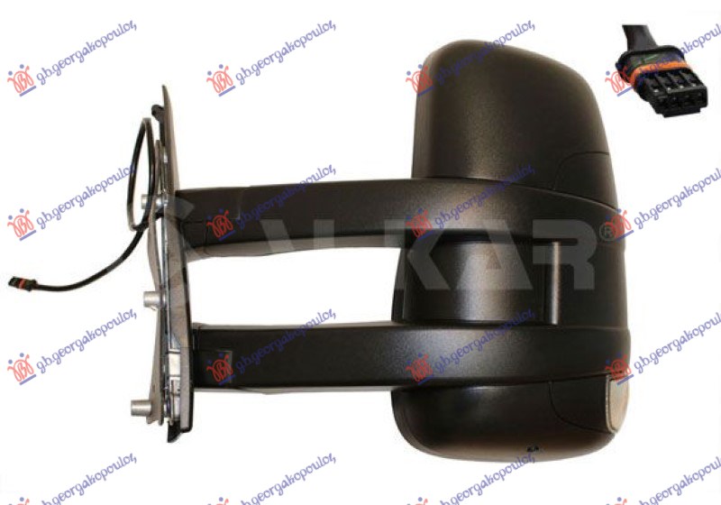 ΚΑΘΡΕΦΤΗΣ ΧΕΙΡΟΚΙΝΗΤΟΣ (ΜΕ ΦΛΑΣ & ΑΙΣΘΗΤΗΡΑ) (ΜΕ ΦΩΣ ΟΓΚΟΥ 16W) ΜΑΚΡΥΣ (CONVEX GLASS) ΑΡ