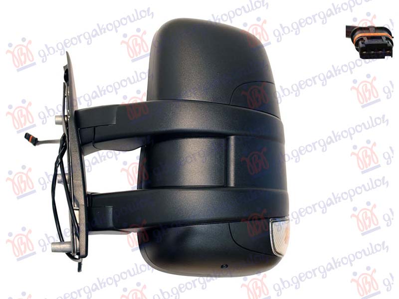 ΚΑΘΡΕΦΤΗΣ ΧΕΙΡΟΚΙΝΗΤΟΣ (ΜΕ ΦΛΑΣ & ΑΙΣΘΗΤΗΡΑ) (ΜΕ ΦΩΣ ΟΓΚΟΥ 16W) ΚΟΝΤΟΣ (CONVEX GLASS) ΑΡ