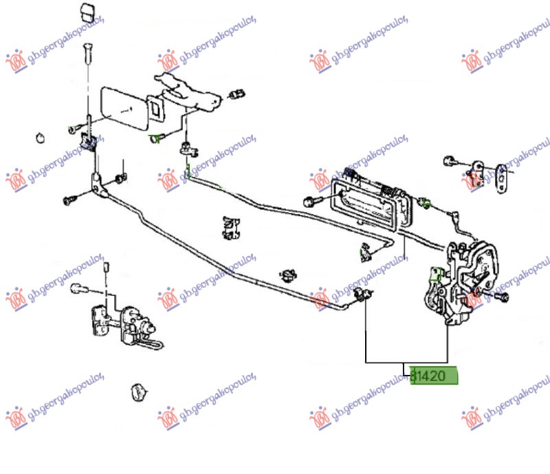 ΚΛΕΙΔΑΡΙΑ ΠΟΡΤΑΣ ΠΙΣΩ ΔΕΞ