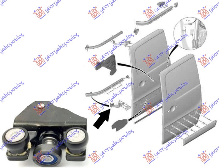 ΟΔΗΓΟΣ/ΡΑΟΥΛΟ ΠΟΡΤΑΣ ΣΥΡΩΜΕΝΗΣ ΚΑΤΩ ΔΕΞ
