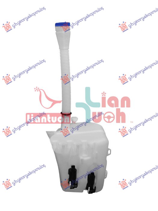 ΔΟΧΕΙΟ ΝΕΡΟΥ ΥΑΛΟΚΑΘΑΡΙΣΤΗΡΩΝ ΜΕ ΠΙΤΣΙΛΙΣΤΗΡΙΑ ΦΑΝΩΝ & ΠΙΣΩ ΥΑΛΟΚΑΘΑΡΙΣΤΗΡΑ (ΜΕ ΛΑΙΜΟ & ΤΑΠΑ & 2 ΜΟΤΕΡ)