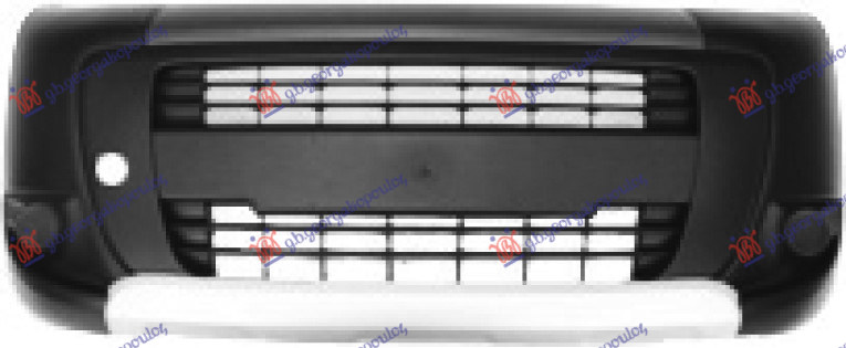 ΠΡΟΦΥΛΑΚΤΗΡΑΣ ΕΜΠΡΟΣ FIORINO COMBI ΒΑΦΟΜΕΝΟΣ (ΧΩΡΙΣ ΤΡΥΠΕΣ ΓΙΑ ΠΡΟΒΟΛΕΙΣ) (ΒΑΦΟΜΕΝΟΣΕΝΗ ΦΑΣΑ & ΑΣΗΜΙ ΣΠΟΙΛΕΡ) (Α ΠΟΙΟΤΗΤΑ)