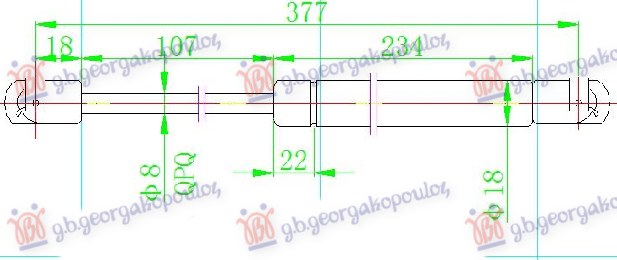 ΑΜΟΡΤΙΣΕΡ ΜΠΑΓΚΑΖ (377L-365N) (ΔΙΑΔΡΟΜΗ 107mm)