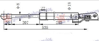ΑΜΟΡΤΙΣΕΡ ΜΠΑΓΚΑΖ (535L-375N) ΔΕΞ