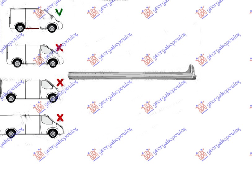 ΜΑΡΣΠΙΕ ΠΟΡΤΑΣ ΣΥΡΩΜΕΝΗΣ (ΚΟΝΤΟ) ΔΕΞΙΑ