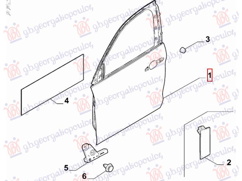 ΠΟΡΤΑ ΕΜΠΡΟΣ (Γ) ΔΕΞ