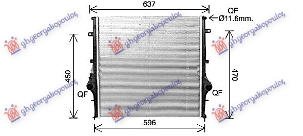 ΨΥΓΕΙΟ 2.2 ΠΕΤΡΕΛΑΙΟ ΑΥΤΟΜΑΤΟ (540x543x16) (MAHLE BEHR PREMIUM LINE)