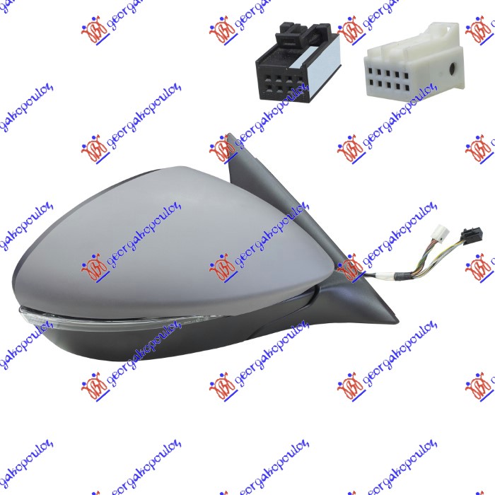 ΚΑΘΡΕΦΤΗΣ ΗΛΕΚΤΡΙΚΟΣ ΘΕΡΜΑΙΝΟΜΕΝΟΣ ΗΛΕΚΤΡΙΚΑ ΑΝΑΚΛΙΝΟΜΕΝΟΣ ΜΕ ΜΝΗΜΗ ΒΑΦΟΜΕΝΟΣ (ΜΕ ΦΛΑΣ & ΑΙΣΘΗΤΗΡΑ) (CONVEX GLASS) ΔΕΞ