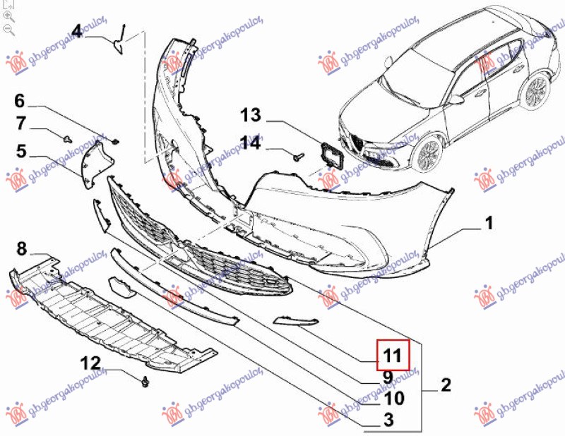 ΔΙΑΚΟΣΜΗΤΙΚΟ ΠΡΟΦΥΛΑΚΤΗΡΑ ΕΜΠΡΟΣ ΚΑΤΩ ΑΚΡΑΙΟ (Γ) ΑΡ