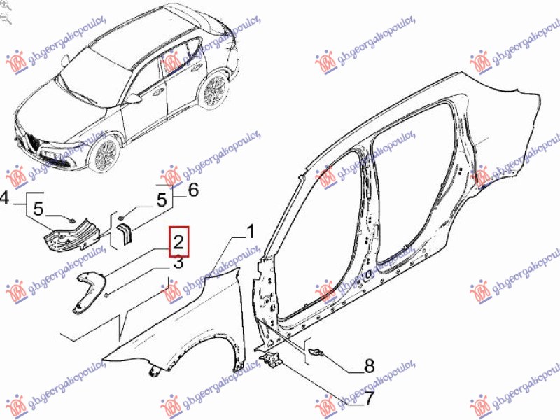 ΒΑΣΗ ΦΤΕΡΟΥ ΕΜΠΡΟΣ ΜΕΤΑΛΛΙΚΗ (ΕΜΠΡΟΣ ΚΟΜΜΑΤΙ) (Γ) ΔΕΞ