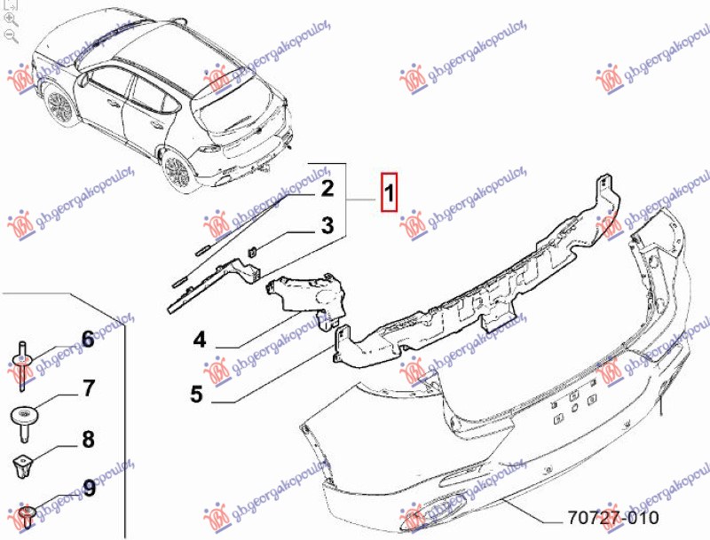 ΒΑΣΗ ΠΡΟΦΥΛΑΚΤΗΡΑ ΠΙΣΩ ΑΝΩ ΠΛΑΙΝΗ ΠΛΑΣΤΙΚΗ (Γ) ΑΡ