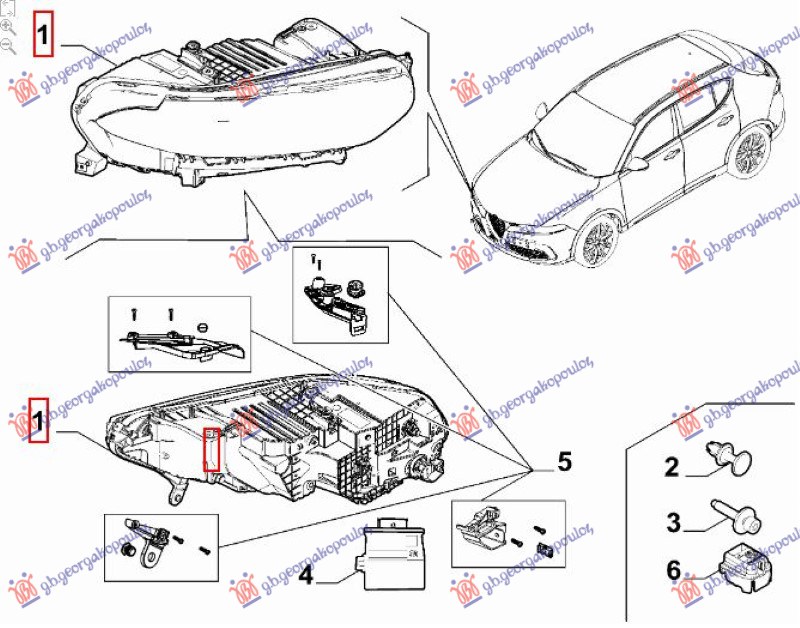 ΦΑΝΟΣ ΕΜΠΡΟΣ FULL LED MATRIX (Γ) ΑΡ