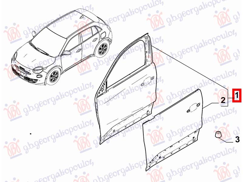 ΠΟΡΤΑ ΕΜΠΡΟΣ (Γ) ΑΡ