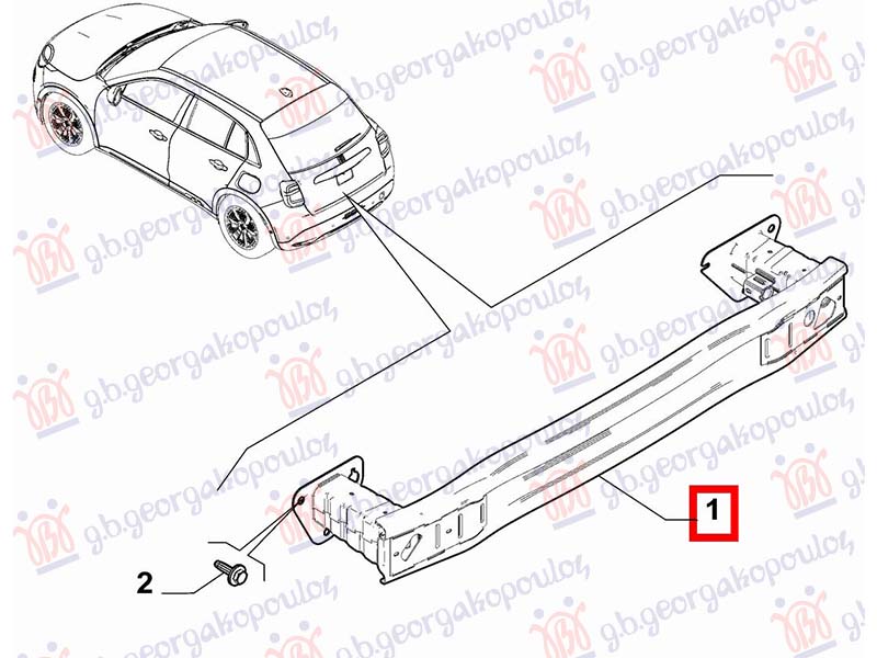 ΤΡΑΒΕΡΣΑ ΠΡΟΦΥΛΑΚΤΗΡΑ ΠΙΣΩ (ΗΛΕΚΤΡΙΚΟ) (Γ)